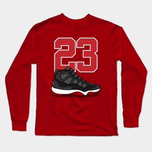 AJ 11 Retro Playoffs Sneaker Long Sleeve T-Shirt